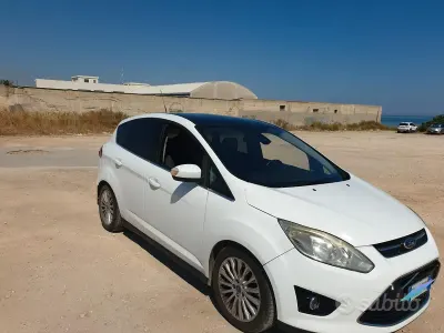Usata Ford C-MAX Titanium 115 CV (84 kW) 2015 Bianco Monovolume