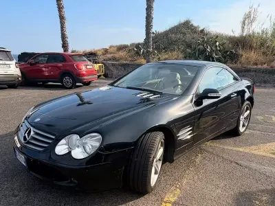 Usata Mercedes SL350 245 CV (180 kW) 2003 Nero Cabrio