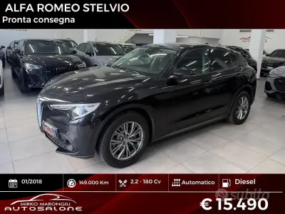 Usata Alfa Romeo Stelvio Super 179 CV (131 kW) 2018 Nero SUV