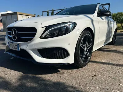 Usata Mercedes C220 170 CV (125 kW) 2016 Bianco Station wagon