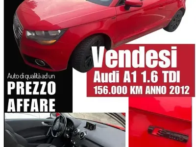 Usata Audi A1 S-Line 2012 Rosso Utilitaria