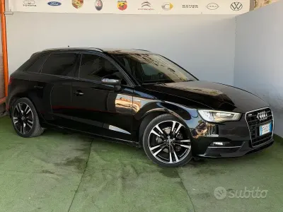 Usata Audi A3 Ambiente 110 CV (80 kW) 2016 Nero Berlina