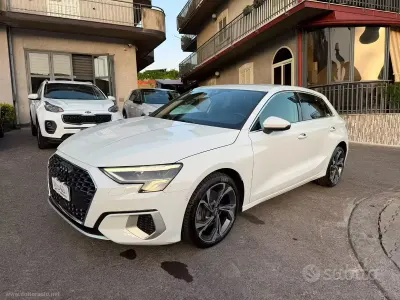 Usata Audi A3 S-Line 150 CV (110 kW) 2021 Bianco Berlina