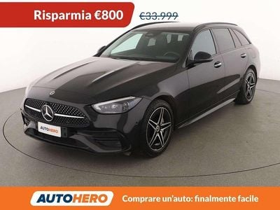 Usata Mercedes C300e Premium 204 CV (150 kW) 2022 Nero Station wagon