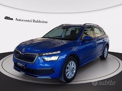 Usata Skoda Kamiq 110 CV (80 kW) 2022 Blu race metallizzato SUV