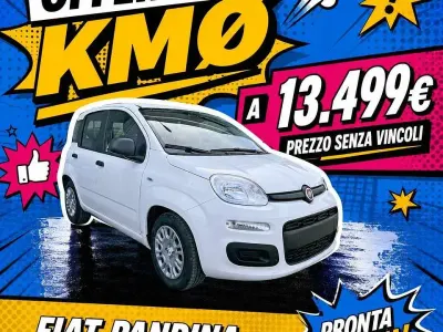 Nuova Fiat Panda Icon 65 CV (47 kW) 2025 Bianco gelato Utilitaria