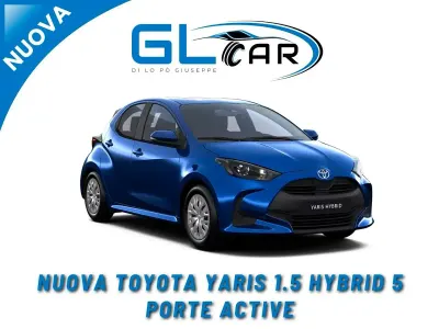 Nuova Toyota Yaris Hybrid Active 92 CV (67 kW) 2026 Blu Berlina