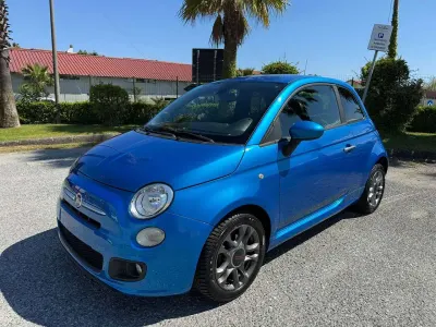 Usata Fiat 500 Lounge 95 CV (69 kW) 2015 Blu/azzurro Utilitaria