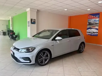 Usata VW Golf VII R-line 150 CV (110 kW) 2018 Bianco Berlina