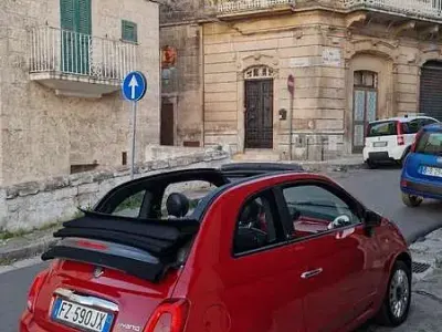 Usata Fiat 500C Lounge 69 CV (50 kW) 2020 Rosso Cabrio