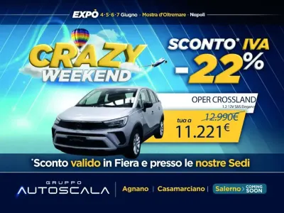 Usata Opel Crossland X Elegance 83 CV (61 kW) 2022 Grigio artense met. SUV