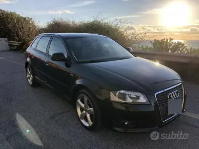 Usata Audi A3 S-Line 140 CV (102 kW) 2009 Nero Utilitaria