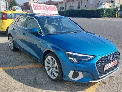 Usata Audi A3 Advanced 110 CV (80 kW) 2022 Blu atollo Berlina