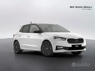 Nuova Skoda Fabia 116 CV (85 kW) 2026 Bianco luna metallizzato nero Utilitaria