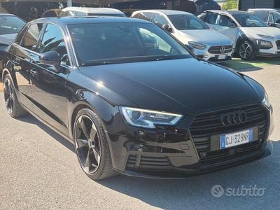Usata Audi A3 S-Line 116 CV (85 kW) 2017 Nero Berlina