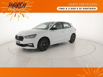 Usata Skoda Fabia 95 CV (69 kW) 2024 Bianco luna metallizzato Berlina