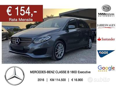 Usata Mercedes B180 Executive 109 CV (80 kW) 2016 Grigio(met.) Monovolume