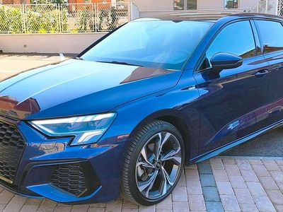 Usata Audi A3 S-Line 150 CV (110 kW) 2022 Blu/azzurro Berlina