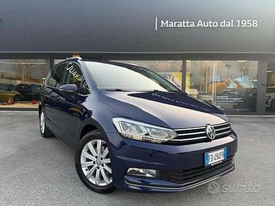 Usata VW Touran Executive 110 CV (80 kW) 2016 Blu Monovolume