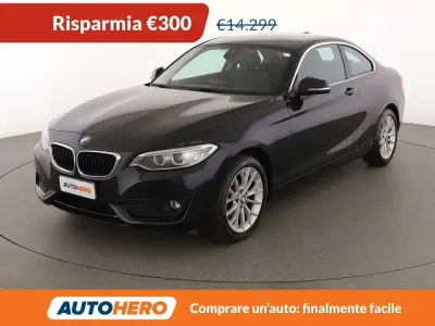 Usata BMW 218 Advantage 150 CV (110 kW) 2016 Nero Coupé