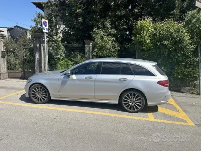 Usata Mercedes C220 AMG 194 CV (142 kW) 2018 Grigio Station wagon