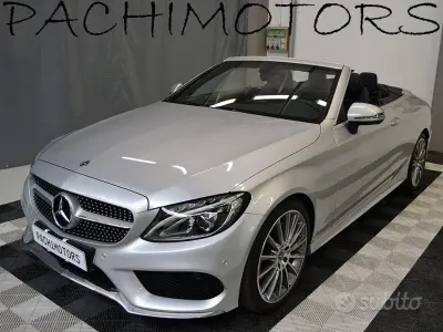 Usata Mercedes C180 Premium 156 CV (114 kW) 2018 Grigio Cabrio