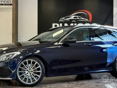 Usata Mercedes C220 Premium 170 CV (125 kW) 2017 Blu Station wagon