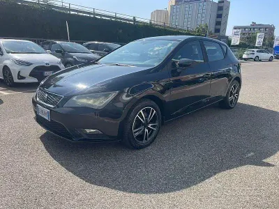 Usata Seat Leon Style 110 CV (80 kW) 2015 Nero Berlina