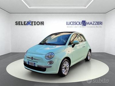 Usado Fiat 500 Lounge 69 CV (50 kW) 2014 Verde Descapotable