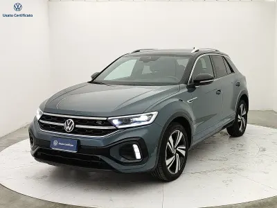Usata VW T-Roc R-line 110 CV (80 kW) 2023 Verde SUV