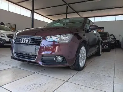 Usata Audi A1 Ambition 86 CV (63 kW) 2011 Rosso Utilitaria