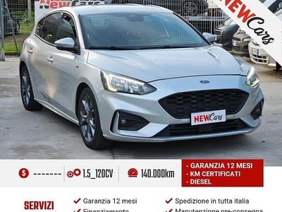 Usata Ford Focus ST-Line 120 CV (88 kW) 2019 Argento Berlina