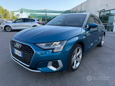 Usata Audi A3 Advanced 116 CV (85 kW) 2022 Blu Berlina