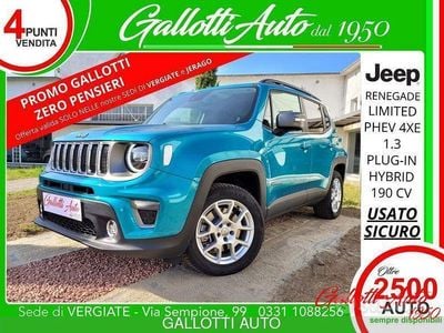 Usata Jeep Renegade Limited 190 CV (139 kW) 2021 Turchese SUV
