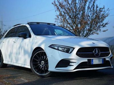 Usata Mercedes A180 AMG line 116 CV (85 kW) 2019 Bianco Berlina