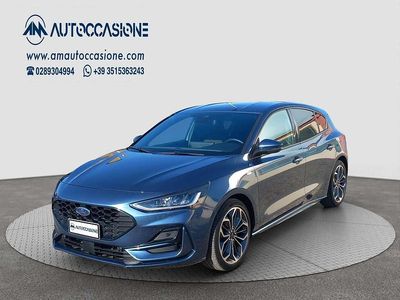 Usata Ford Focus ST-Line X 125 CV (91 kW) 2022 Blu/azzurro Berlina