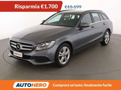 Usata Mercedes C200 Business 136 CV (100 kW) 2017 Grigio Station wagon