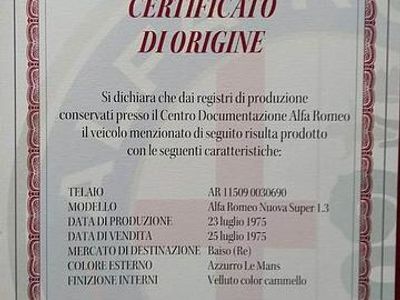 Brugt Alfa Romeo Giulia Super 1970 Blå Sedan