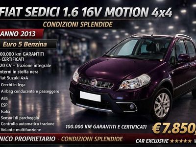 Usata Fiat Sedici Emotion 120 CV (88 kW) 2013 Lilla SUV