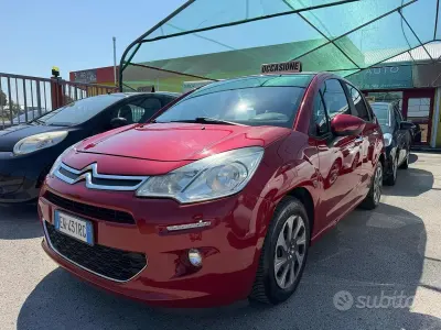 Usata Citroën C3 PureTech 68 CV (50 kW) 2014 Rosso Berlina