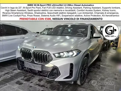 Usata BMW X6 M Sport 298 CV (219 kW) 2025 Grigio SUV