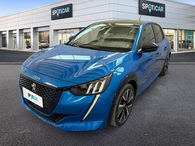 Begagnad Peugeot e-208 GT-line 100 kW (136 HK) 2021 Blå Halvkombi