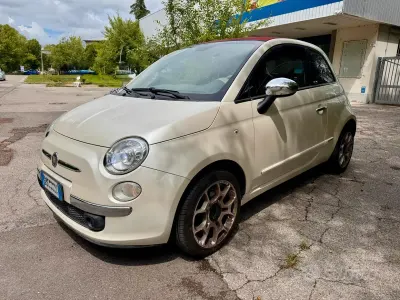 Usata Fiat 500 100 CV (73 kW) 2011 Bianco Cabrio