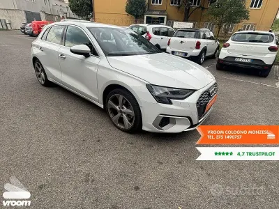 Usata Audi A3 116 CV (85 kW) 2021 Bianco Berlina