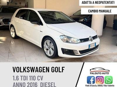 Usata VW Golf VII 110 CV (80 kW) 2016 Bianco Berlina