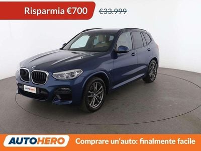 Usata BMW X3 M Sport 190 CV (139 kW) 2021 Blu SUV
