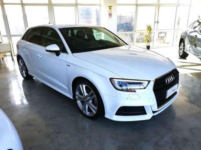 Usata Audi A3 S-Line 116 CV (85 kW) 2020 Bianco Berlina