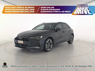 Usata Audi A3 Advanced Plus 204 CV (150 kW) 2025 Grigio manhattan metallizzato Berlina