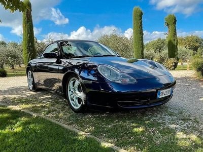 Brugt Porsche 911 Carrera 4 Cabriolet 300 HK (220 kW) 2000 Blå Cabriolet