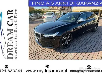 Usata Volvo V90 R-Design 190 CV (139 kW) 2017 Nero Station wagon